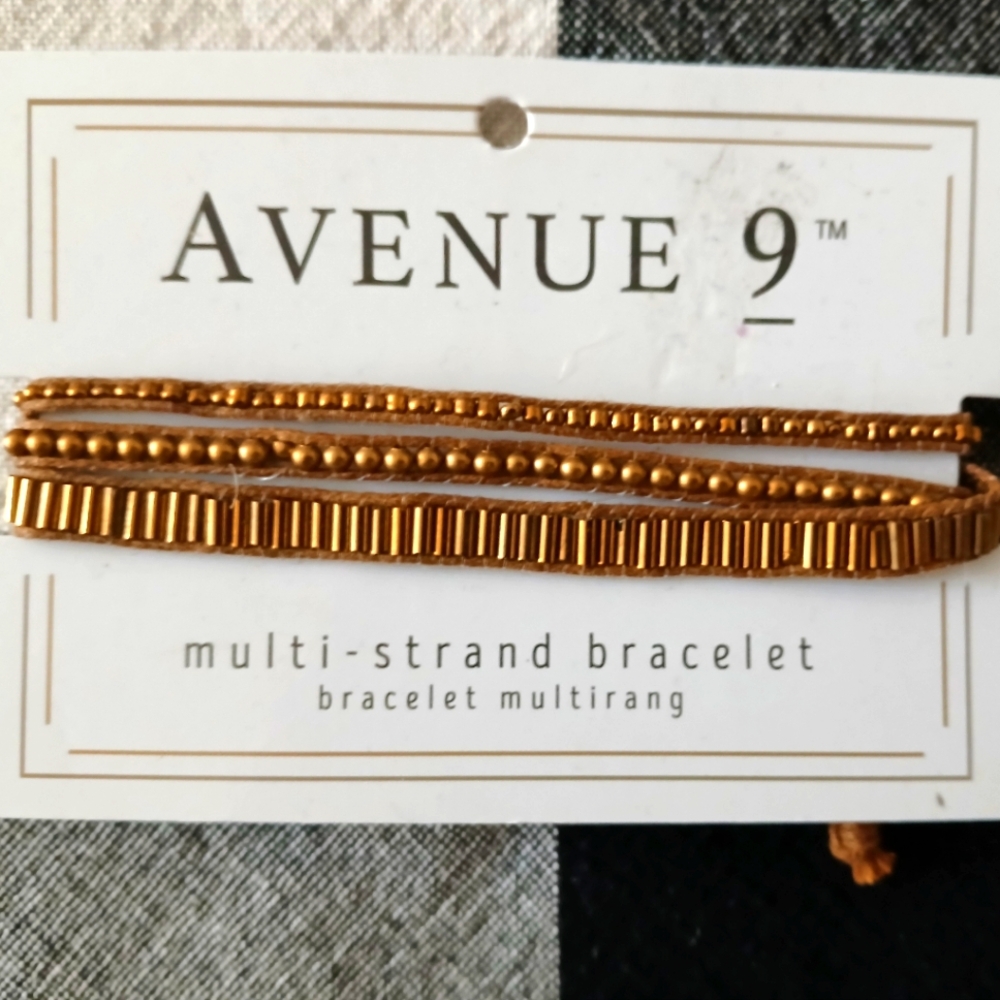 Brand New Avenue 9 Gold Multi-Strand Bracelet